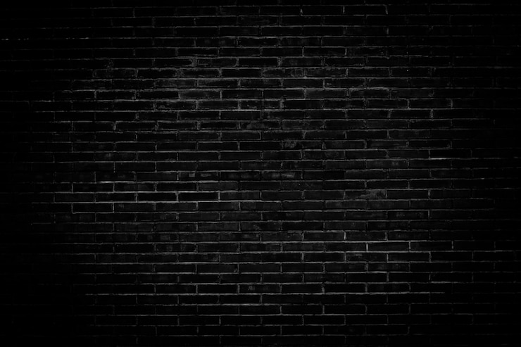 Photo texture de mur de briques noires pour l'arrière-plan