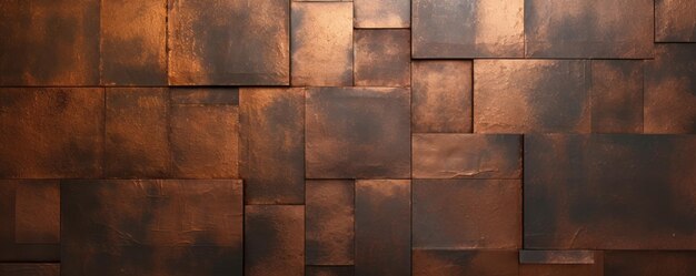 Texture de mur en bronze métallique générative AI