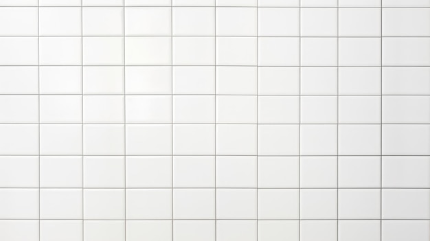 Photo texture de mur de carreaux de céramique blancs propres pour la salle de bain et la cuisine