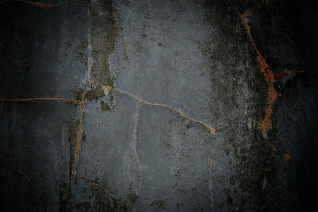 Texture de mur de ciment foncé pour fond de texture grunge