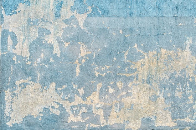 Texture de mur fissuré bleu dans les rayures