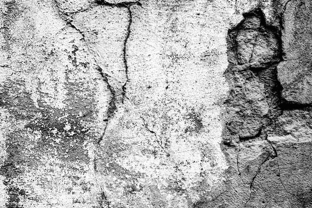 Texture, mur, fond en béton. Fragment de mur avec rayures et fissures