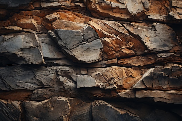 texture d'un mur de grotte avec un fond de papier peint à la lumière naturelle