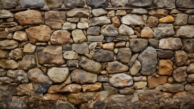 Texture de mur en pierre ancienne générative ai