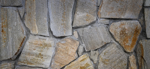 Texture de mur en pierre naturelle, arrière-plan, bannière. Photo de haute qualité