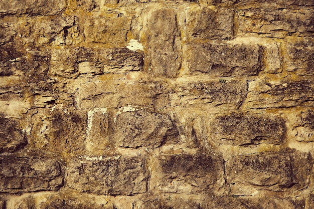 Texture d'un mur de pierre Vieux château mur de pierre texture background Mur de pierre comme arrière-plan ou texture Partie d'un mur de pierre pour le fond ou la texture