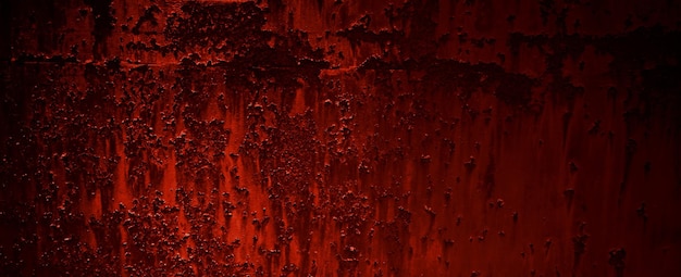 Texture de mur rouge Grunge. Fond grunge rouge foncé. Texture de ciment d'horreur