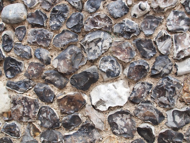 Texture de mur de silex