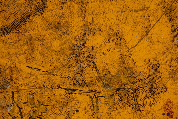 Texture de mur usé de couleur jaune