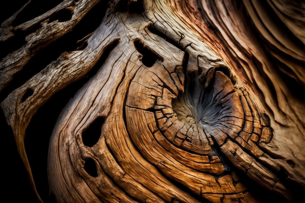 Texture naturelle de l'écorce sur le grand arbre tombé