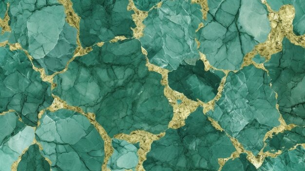 Texture naturelle de marbre émeraude vert or