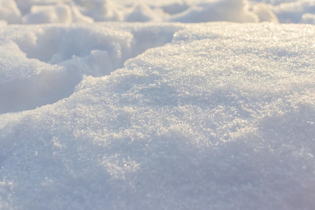 Texture de neige fraîche dans les tons bleus