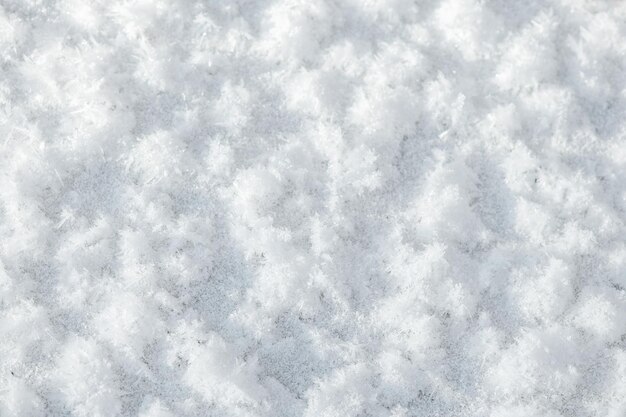 Texture de neige d'hiver, fond neigeux