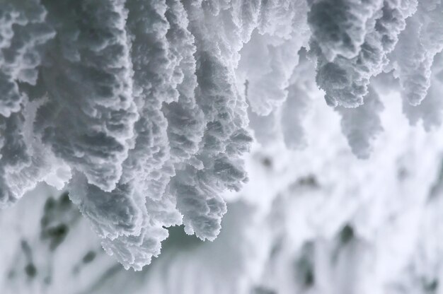 Texture de la neige en hiver