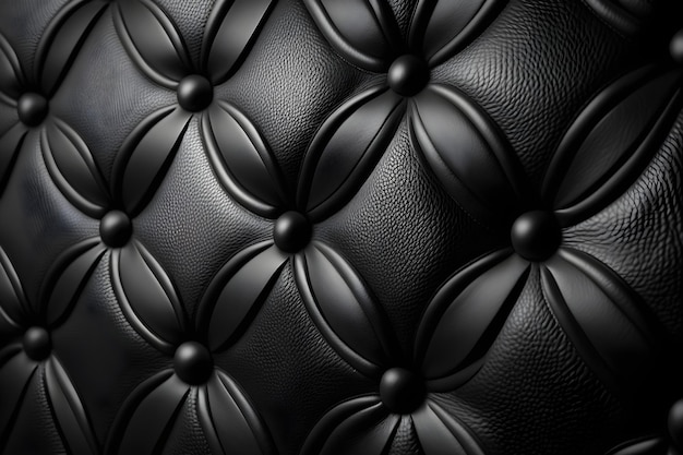 Texture noire du modèle de chaise en cuir