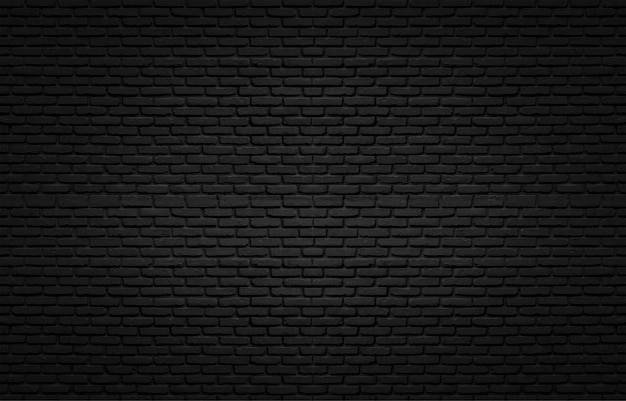 Photo texture noire avec mur de briques pour le fond