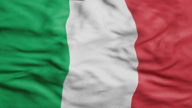 Photo texture d'onde 3d du drapeau italien