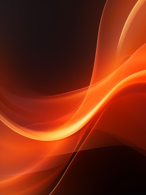 Texture ondulée abstraite créative led orange