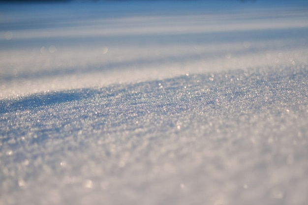 Texture des paillettes de neige