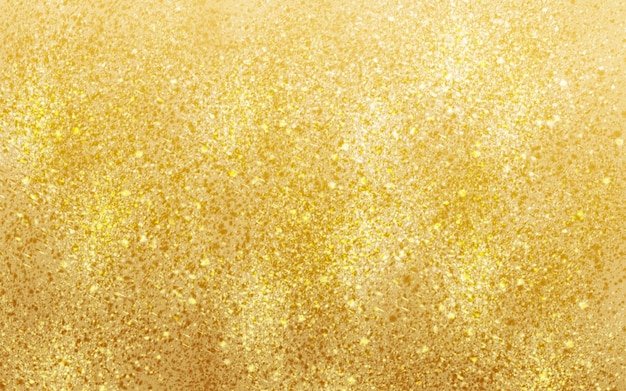 Texture de paillettes d'or avec un effet scintillant.