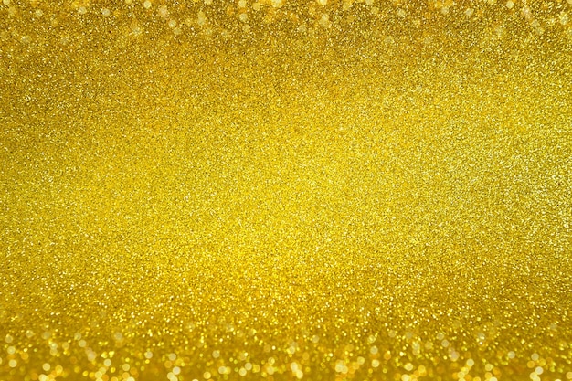 Texture de paillettes d'or Fond abstrait de Noël festif avec bokeh