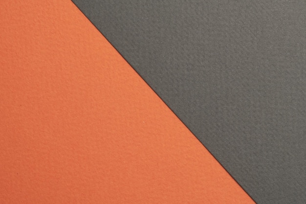 Texture de papier d'arrière-plan en papier kraft rugueux couleurs orange gris Maquette avec espace de copie pour textxA