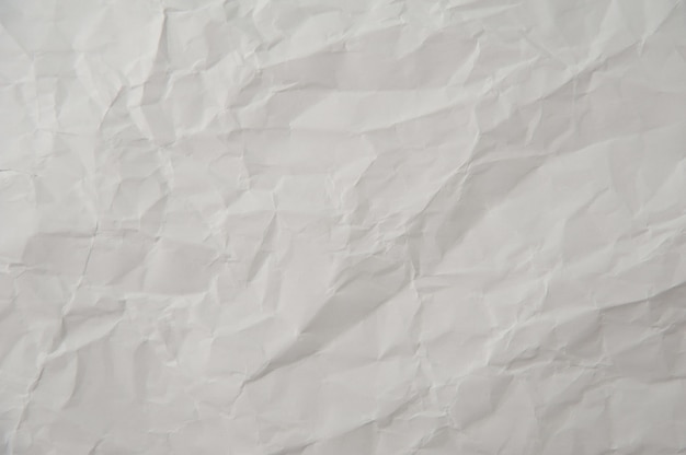 Texture de papier blanc froissé