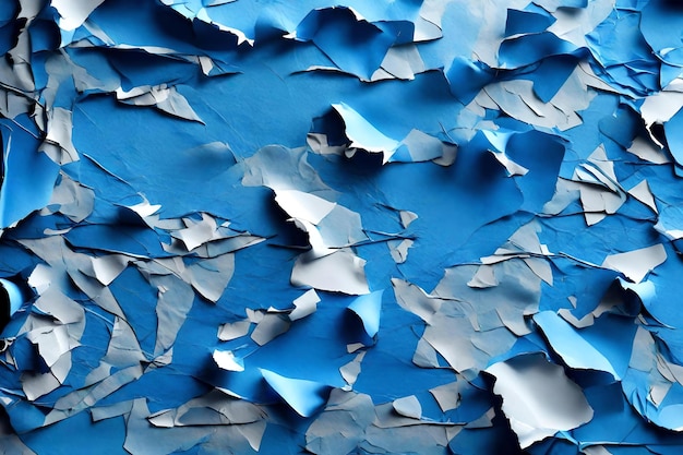 Texture de papier déchiré bleu