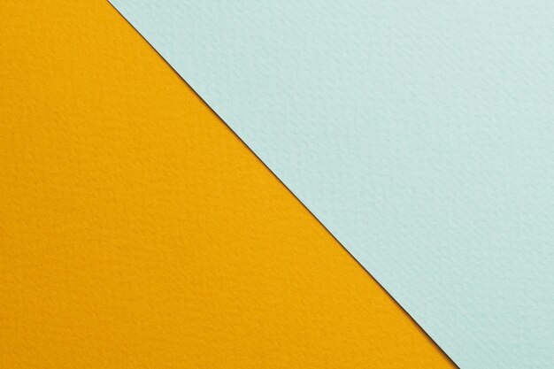 Texture de papier de fond de papier kraft rugueux couleurs jaune azur Maquette avec espace de copie pour le texte
