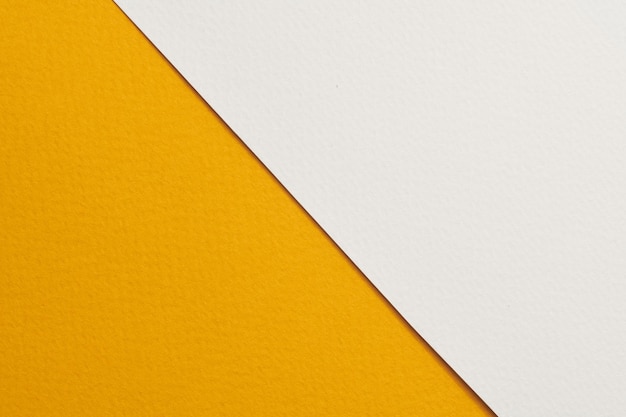 Texture de papier de fond de papier kraft rugueux couleurs jaunes blanches Maquette avec espace de copie pour le texte