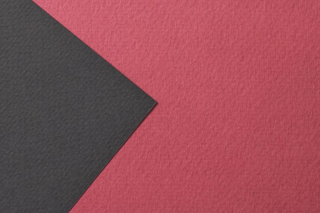 Texture de papier de fond de papier kraft rugueux couleurs rouges noires Maquette avec espace de copie pour le texte