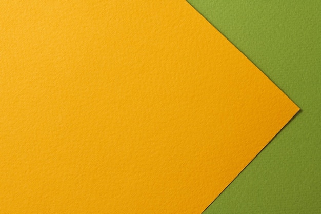 Texture de papier de fond de papier kraft rugueux couleurs vert orange Maquette avec espace de copie pour le texte