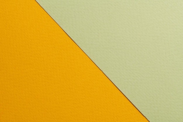 Texture de papier de fond de papier kraft rugueux couleurs vert orange Maquette avec espace de copie pour le texte