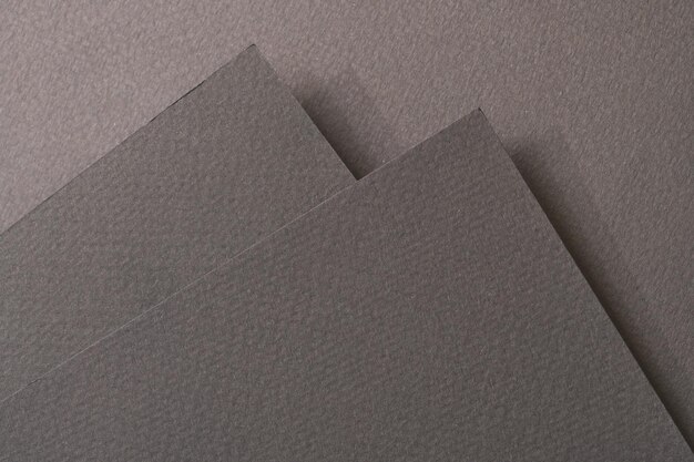 Texture de papier de fond de papier kraft rugueux différentes nuances de gris noir Maquette avec espace de copie pour le texte