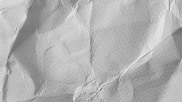 Texture de papier froissé blanc