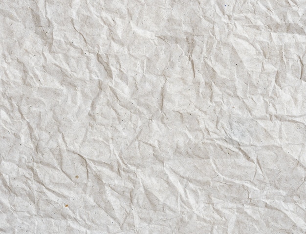 Texture de papier froissé blanc