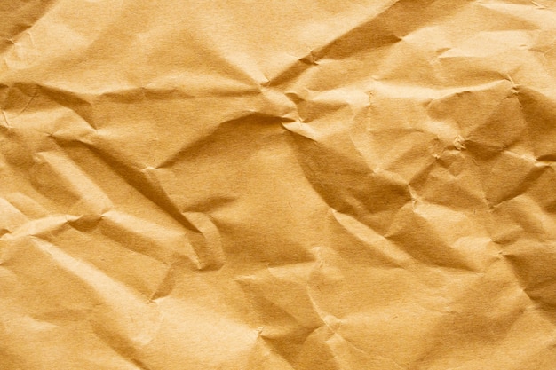 Texture de papier froissé brun