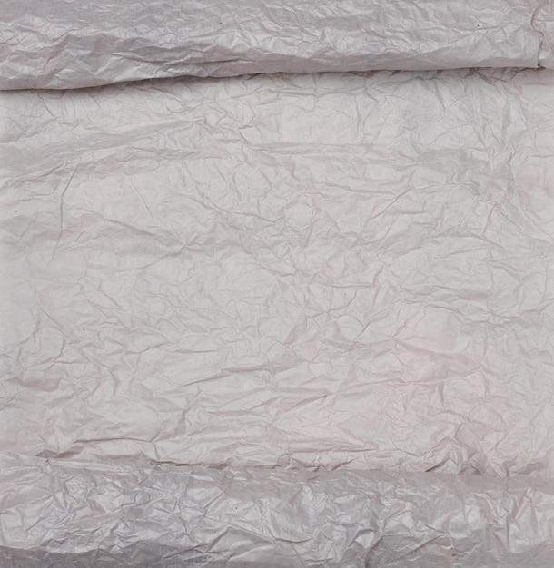 Texture de papier kraft froissé gris plein cadre