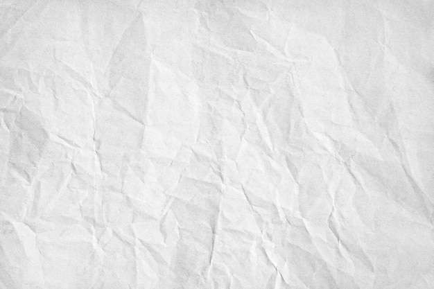 Texture de papier naturel froissé blanc