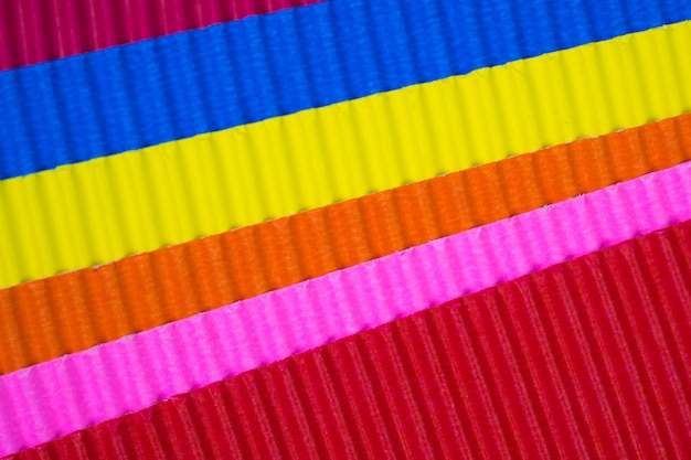 Texture de papier ondulé multicolore,