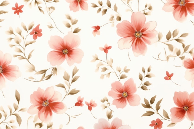 Photo texture de papier peint en fleurs simples