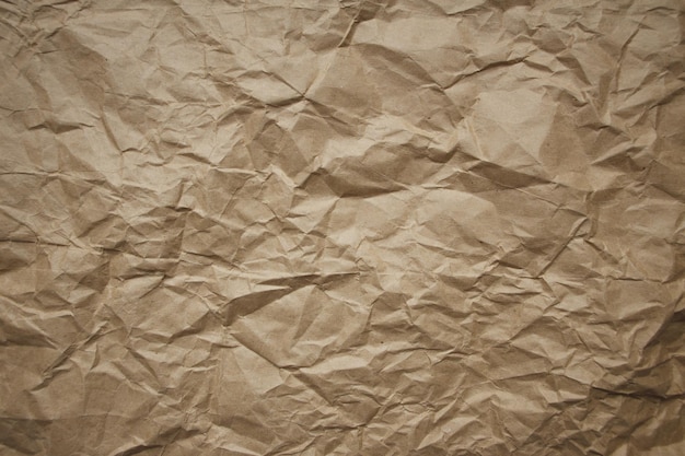 Texture de papier recyclé froissé rugueux brun