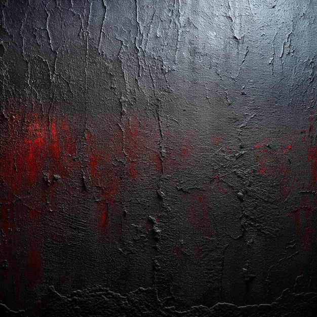 texture de la paroi grossièrement peinte en noir