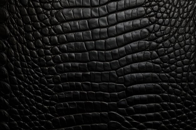 Texture de la peau de crocodile noir