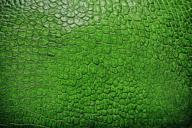 La texture de la peau de crocodile verte habillée