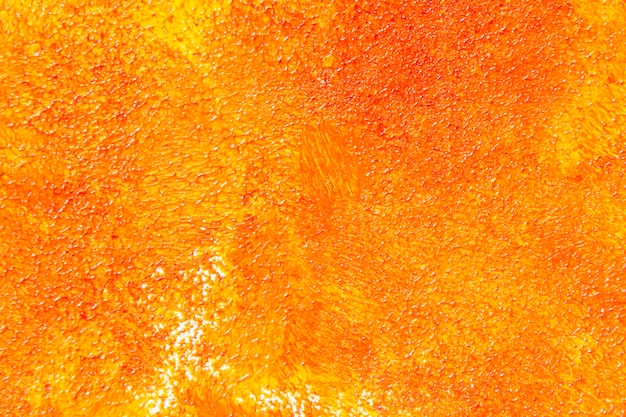 Texture de peinture acrylique orange