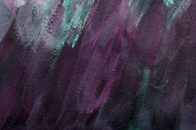 Texture de peinture acrylique vert violet fond peint à la main