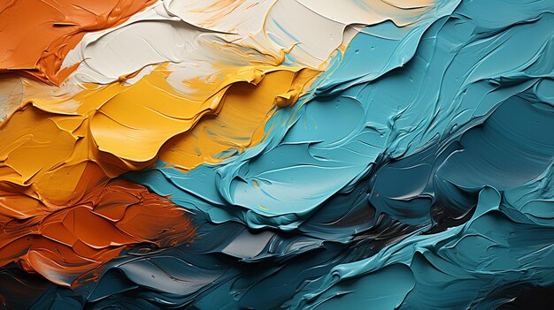 Texture de peinture artistique multicolore générative Ai