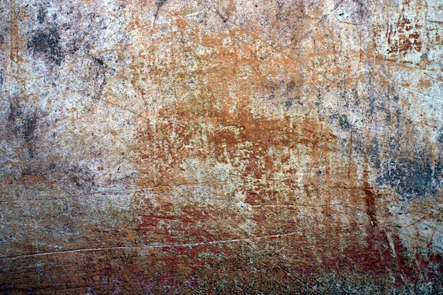 Texture de peinture fissurée et plâtre griffé.