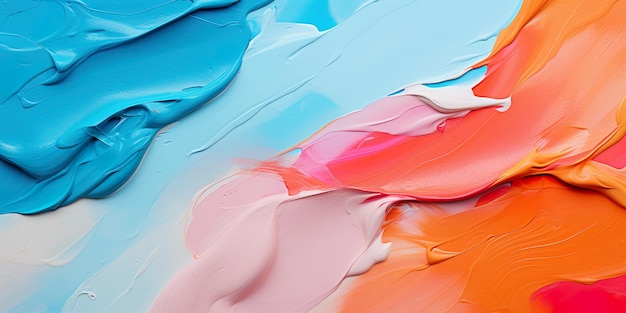 Texture de peinture à l'huile abstraite motif de fond de traits de pinceau de couleur